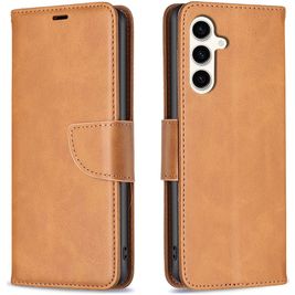 Mobigear Excellent Samsung Galaxy S24 FE Hoesje Bookcase Portemonnee - Cognac