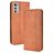 Mobigear Sensation Motorola Moto E32 Hoesje Bookcase Portemonnee - Bruin