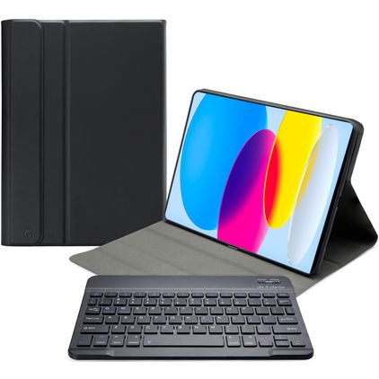 Mobilize Detachable Bluetooth Keyboard iPad 11 (2025) Hoes QWERTY Bluetooth Toetsenbord Bookcase - Zwart