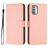 Mobigear Urban Wallet Nokia G42 Hoesje Bookcase Portemonnee - Roze