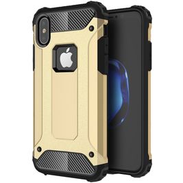 Mobigear Outdoor iPhone X Hoesje Hardcase Backcover Shockproof - Goud