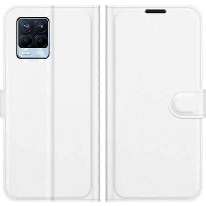 Mobigear Classic Realme 8 Hoesje Bookcase Portemonnee - Wit