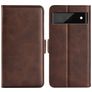 Mobigear Slim Magnet Google Pixel 6a Hoesje Bookcase Portemonnee - Bruin