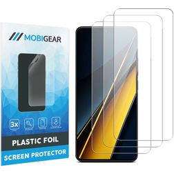Mobigear POCO X6 Pro Screenprotector Folie - Case Friendly (3-Pack)