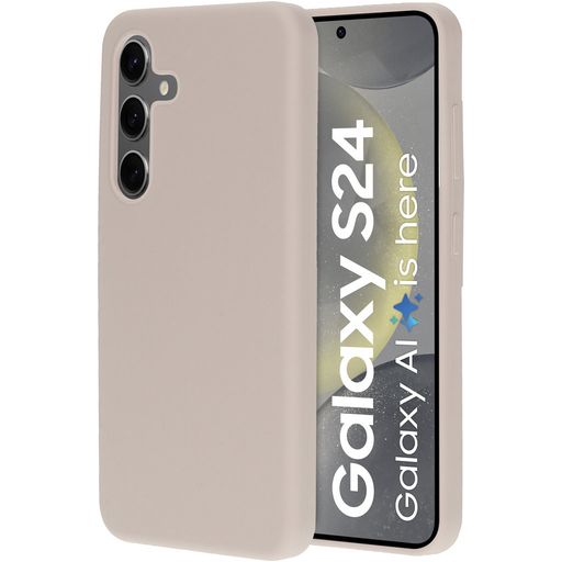 Mobiparts Samsung Galaxy S24 Siliconen Hoesje Backcover - Soft Salmon