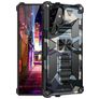Mobigear Armor Stand Samsung Galaxy S22 Ultra Hoesje Hardcase Backcover Shockproof met Standaard - Blauw