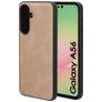 Mobiparts Classic Samsung Galaxy A56 MagSafe Hoesje TPU,Kunstleer Backcover - Moonstone Beige