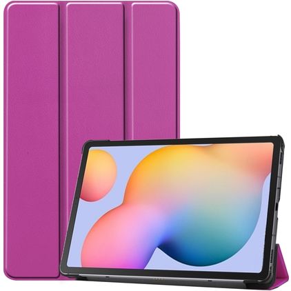 Mobigear Tri-Fold Samsung Galaxy Tab S6 Lite Hoes Bookcase - Paars
