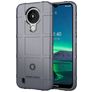 Mobigear Rugged Shield Nokia 1.4 Hoesje Flexibel TPU Backcover Shockproof - Grijs