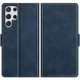 Mobigear Slim Magnet Samsung Galaxy S22 Ultra Hoesje Bookcase Portemonnee - Blauw