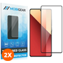 Mobigear Premium Xiaomi Redmi Note 13 Pro 4G Glazen Screenprotector - Case Friendly - Zwart (2-Pack)