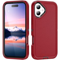 Mobigear Rugged iPhone 17 Hoesje Hardcase Backcover Shockproof - Rood