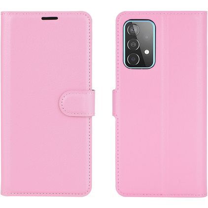 Mobigear Classic Samsung Galaxy A52s 5G Hoesje Bookcase Portemonnee - Roze