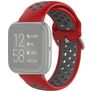 Mobigear Sport Plus Buckle Siliconen Fitbit Versa 2 Bandje Gespsluiting - Rood / Grijs