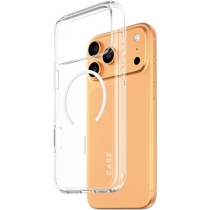 CARE by PanzerGlass Urban Explorer iPhone 17 Pro Max MagSafe Hoesje Hardcase Backcover - Transparant / Wit