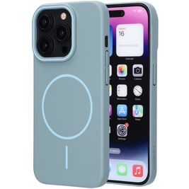 Mobiparts Slim Line iPhone 15 Pro MagSafe Hoesje Hardcase Backcover - Sage Green