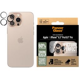 PanzerGlass PicturePerfect iPhone 16 Pro Max Glazen Camera Lens Protector - Case Friendly