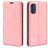 Mobigear Retro Slim Motorola Moto E32s Hoesje Bookcase Portemonnee - Roze