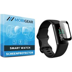 Mobigear Fitbit Charge 6 Hydrogel TPU Screenprotector - Zwart