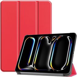 Mobigear Tri-Fold iPad Pro 11 Inch (2024) Hoes Bookcase - Rood