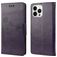 Mobigear Flowers iPhone 14 Pro Hoesje Bookcase Portemonnee - Paars