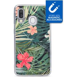 My Style Magneta Samsung Galaxy A40 Hoesje Flexibel TPU Backcover - Black Jungle