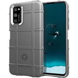 Mobigear Rugged Shield Realme 7 Pro Hoesje Flexibel TPU Backcover Shockproof - Grijs