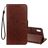 Mobigear Flowers iPhone XR Hoesje Bookcase Portemonnee - Bruin