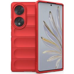 Mobigear Bumpy HONOR 70 Hoesje Flexibel TPU Backcover - Rood