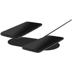 Mobiparts Dual Fast Wireless Draadloze lader Qi Wireless 1 Meter 10W - Zwart