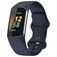 Mobigear Sport Dual Siliconen Fitbit Charge 5 Bandje Druksluiting - Donkerblauw