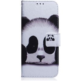 Mobigear Design Samsung Galaxy A21 Hoesje Bookcase Portemonnee - Panda