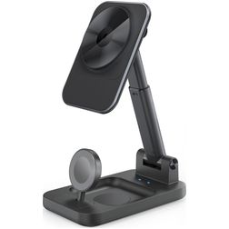 Mobilize 3in1 Laadstation MagSafe 2 Meter 15W - Zwart