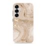 MIO Samsung Galaxy S25 MagSafe Hoesje Hardcase Backcover - Gold Marble
