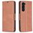 Mobigear Excellent Samsung Galaxy S25 Plus Hoesje Bookcase Portemonnee - Bruin