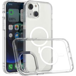 Mobigear Crystal Doorzichtig iPhone 14 Plus MagSafe Hoesje Hardcase Backcover - Transparant