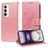 Mobigear Flowers OPPO Reno 12 Pro Hoesje Bookcase Portemonnee - Roségoud