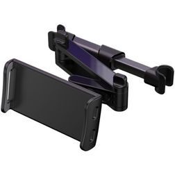 Mobigear Hoofdsteun Tablet Houder Hoofdsteun Klem Universeel - 7 - 14 Inch - Zwart