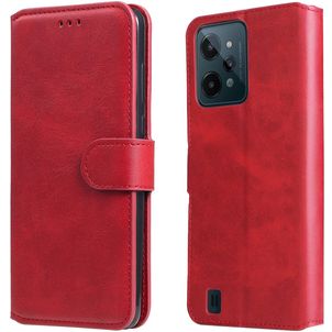 Mobigear Wallet Realme C31 Hoesje Bookcase Portemonnee - Rood