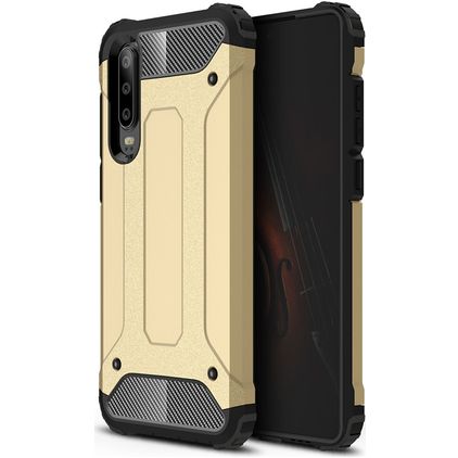 Mobigear Outdoor Huawei P30 Hoesje Hardcase Backcover Shockproof - Goud