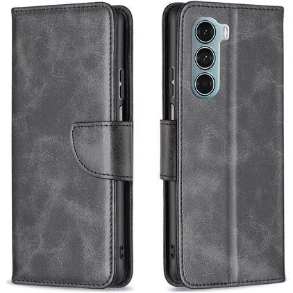 Mobigear Excellent Motorola Moto G200 5G Hoesje Bookcase Portemonnee - Zwart