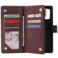 Mobigear Zipper Samsung Galaxy S10 Lite Hoesje Bookcase Portemonnee - Bruin