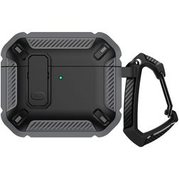 Mobigear Armor Clip Apple AirPods 4 Hardcase Hoesje - Zwart