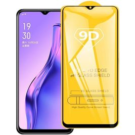 Mobigear Premium OPPO A31 Glazen Screenprotector - Case Friendly - Zwart