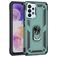 Mobigear Armor Ring Samsung Galaxy A23 Hoesje Hardcase Backcover Shockproof met Ringhouder - Groen