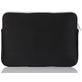 Mobigear Double Zipper Neopreen Laptop Sleeve 12 inch Laptop hoes - Zwart