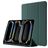 Mobigear Tri-Fold Gel iPad Pro 13 Inch (2024) Hoes TPU,Kunstleer Bookcase + Stylus Houder - Groen