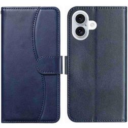 Mobigear S Line iPhone 17 Hoesje Bookcase Portemonnee - Marineblauw