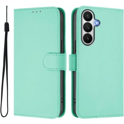 Mobigear Urban Wallet Samsung Galaxy S26 Hoesje Bookcase Portemonnee - Mint Green
