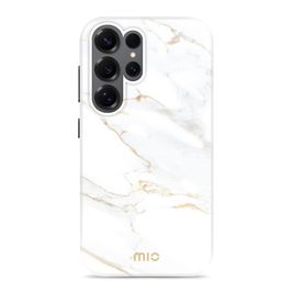 MIO Samsung Galaxy S26 Ultra MagSafe Hoesje Hardcase Backcover - White Marble